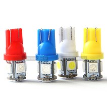 T10 LED 번데기전구 5구 12V 24V 미등 번데기등, 흰색12V