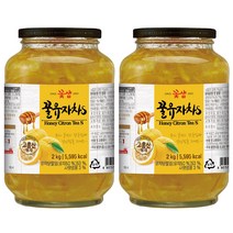 꽃샘 꿀유자차 S 2kg, 2개