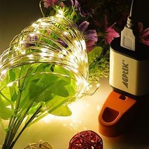 USB 와이어전구 100구 크리스마스장식 조명, usb줄줄이일루미네이션등