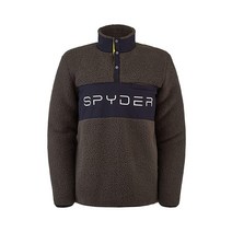 스키복 스노보드복추천 스노보드 Spyder 남성용 액티브 스포츠 비스타 스냅 플리스 풀오버 티 블랙 M 바이오더