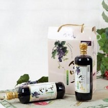 (경남관광기념품점 함양군) 친환경 농산물 원료로 만든 보랏빛 산머루즙 골드 (700ml X 2병), 700ml, 1개