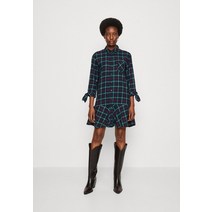 GAP 갭 PLAID FLOUNCE 셔츠드레스 - 셔츠 드레스 네이비 원피스 [독일]