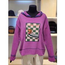 베네통 강아지 체크보드 후드 니트 BAKP15241L(2254746)