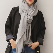 엔템 무지스카프 가을 봄 파스텔 빅사이즈 스카프