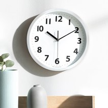 HC 모던 디자인 무소음 거실 사무실 인테리어 벽걸이 시계 300 x 45 mm, 화이트A형