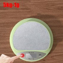 산업용전자저울전자 주방 규모 5kg/1g 무게 그램 디지털 균형 정밀 정확한 녹색 LCD 음식 베이킹 휴대용 디, 01 Green 5kg-1g