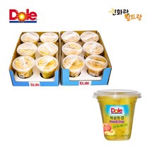 dole 후룻컵 복숭아 198g, 1box, 컵 복숭아2팩(총12개)