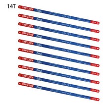 10팩 M35 강철 쇠톱 블레이드 300mm 손 톱날 14T/18T/24T 바이메탈 고기 목재 절단 대나무 파이프 빠른 절단 300*12*1mm, CHINA, 14T