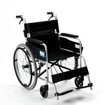 경량형 수동 알루미늄 휠체어 군청색, 1개, E2