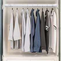 무타공 압축봉 원룸 커튼봉 건조대 옷걸이 못없이 베란다빨래, 상세페이지 참조2, 벤타샵2호 70-128cm