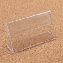 다용도 투명 아크릴 삼각 안내 꽂이 높이 30MM 3종택1, 60x30mm