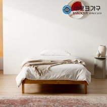[바로크가구] 에스트 헤드리스 원목침대 프레임 SS_매트제외_착불배송, 색상:네추럴