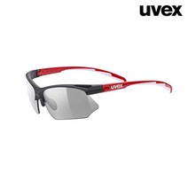 UVEX 우벡스 802 바리오 자전거 변색고글, 블랙/변색투명
