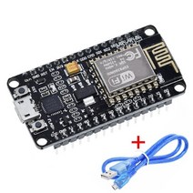 아두이노키트 프로그래밍 전자 아두이노 모듈 부품 무선 모듈 nodemcu v3 ch340 lua wifi 인터넷 개발 보드 esp8266 pcb 안테나 및 arduino 용, 1set nodemcu cp2102