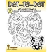 (영문도서) Dot-To-Dot Animal Heads: Fun and challenging join the dots Paperback, Independently Published, English, 9798558048438