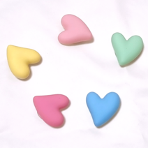 꼬리각 하트 파츠 세트 비츠 신발 꾸미기 재료 5P