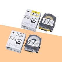 반도 MAX 튜브넘버링기 라벨테이프 기타소모품 전시리즈 전규격 전색상, LM-TP312(노란색), 3시리즈_12mm