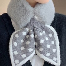 스윙어패럴 리본 도트 퍼머플러