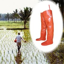갯벌 농부 물 논 모내기 롱장화 허벅지 낚시 작업 안전 긴신발, 260mm