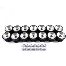 Mato Metal Road Wheels with Bearings caps and Rubber treads for Heng Long 1 16 2.4G American M1A2 Ab, 한개옵션0