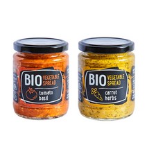 루돌프 유기농 야채 스프레드 토마토 바질 & 당근 허브 235g
