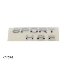 배기후드 교체 수리 레인지 로버 V8 HSE 스포츠 에디션 용 3D 프리미엄 자동차 후드 펜더 트렁크 테일 보닛, 07 chrome-SPORT-HSE