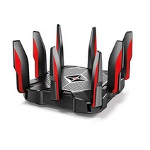 티피링크 AC5400 트리밴드 WiFi 게임 라우터 Archer C5400X MU-MIMO 무선 1.8GHz 쿼드코어 64비트 CPU 우선 순위 링크 집계 16GB 스토리지 방송시