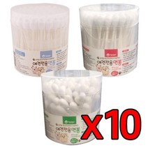 자견 염증예방 소프트 면봉 60px10 귀마사지 애견, 1개, 80p