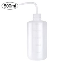 타투 크림 보습250/500ml 플라스틱 문신 세척 병 속눈썹 확장 청소 Squeezy 영구 메이크업 용품을 측정, 한개옵션1, 02 500ml White