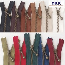퀼팅맘 YKK지퍼 앤틱 자크 (빈티지 물방울), 03. 퍼플그레이[15cm]