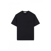 남자 여자 쿨 면 봄 반팔티 티셔츠 리버클래시 [23SS] LJS41189 블랙 세미오버핏 포켓 티셔츠