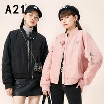박시코트 옥팔찌 전유 A21 여성 캐쥬얼 슬림핏 스탠딩카라 지퍼 면 와이드 루즈핏 보이핏 볼륨 차오쿠 3032313343