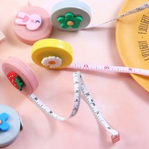 에코럭키 피팅 다이어트 줄자 허리줄자 피팅줄자 자동홀드 소프트재질, 피팅 다이어트줄자-플라워