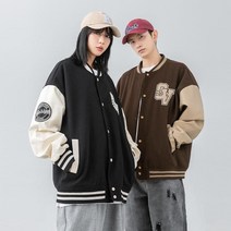 남녀공용 간절기 야구 점퍼 새내기 필수 오버핏 봄점퍼 바시티 가을 엠엘비 남자 잠바 과잠 봄버 아우터 커플