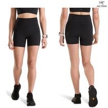 아크테릭스 등산 런닝 레깅스 여성 반바지 Essent High-Rise 쇼츠 5 블랙