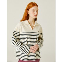 23SS [PUPPY]네이비 퍼피자수 면 긴팔카라티셔츠 HSTS3BL51N2