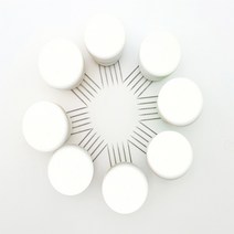 아비앙 마카롱 벽핀 다용도 고정핀 화이트 원목 핀 후크, 화이트 원목  핀 후크 20개