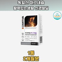 ZANTIVA 독일산 마그네슘 스테아린산마그네슘 이눌린 미네랄함유 이눌린 산화마그네슘 제삼인산칼슘 60정, 마그네슘 1200mg x 60정