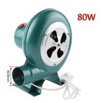 220V ~ 가정용 송풍기 철 바베큐 소형 원심 30W 40W 60W 80W EU 플러그 어댑터 용 녹색, 01 80W_02 UK
