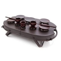 남원목기공예 문화재 원목 휴대용 성묘제기 12p + 케이스, 15세트