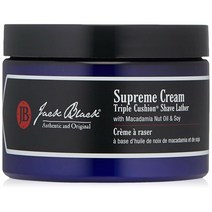 잭 블랙 - 수프림 크림 트리플 쿠션 셰이브 레더, White, 270g