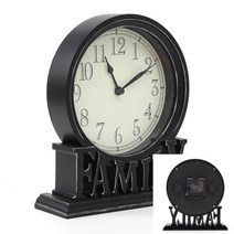 미니 아날로그 탁상시계 엔틱탁상시계 인테리어 블랙