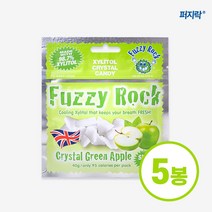 퍼지락 자일리톨 무설탕 캔디 그린애플맛 40g 5개 세트구성, 단품
