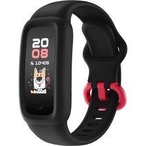 BIGGERFIVE Vigor 2 Kids Fitness Tracker Watch for Girls Boys Ages 512 IP68 방수 활동 추적기 보수계 심박수 수면 모니터, 블랙입니다.