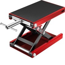 작키 핸드 유압 자동차 미끄럼 방지 고무 패드로 덮인 오토바이 센터 가위 잭 1100LBS 높이 조정 도구, 2.RED