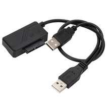 외장cd롬 dvd DVD 디비디 cd drw 외장 ODD cdrom odd 컴퓨터 플레이어 리더기 sata to usb 2.0 6pin + 7pin 13pin 어댑터 케이블, 1개