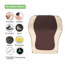 경추베개 거북목 일자목 옆으로자는 목주름 베개 다기능 마사지 목 어깨 뒤로 전신 블랙, 220v, 나는 플러그, cw6