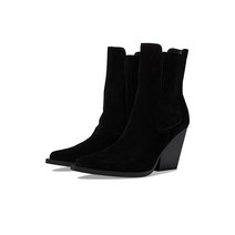 나인웨스트 Glena 통굽 여성웨스턴부츠힐 블랙스웨이드