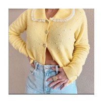ZARA 펄 아플리케 니트 가디건 9598 037 크롭 스웨터