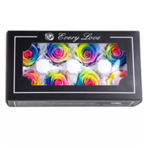 프리저브드 플라워 장미 재료 1송이, 무지개(플로에버1송이)